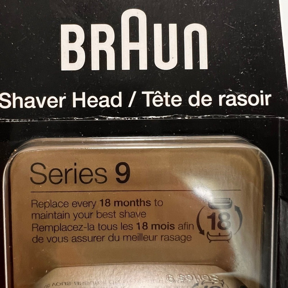 Braun Series 9 Men's Electric Shaver Head ORIGINAL Replacement Blade, Silver 92S - Picture 2 of 4
